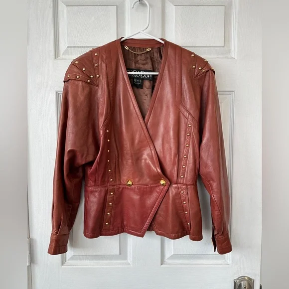Escada | Jackets & Coats | Escada Vintage Leather Jacket | Poshmark